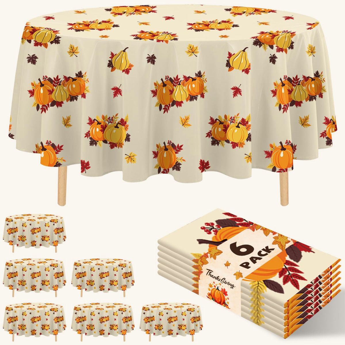 Thanksgiving Round tablecloth