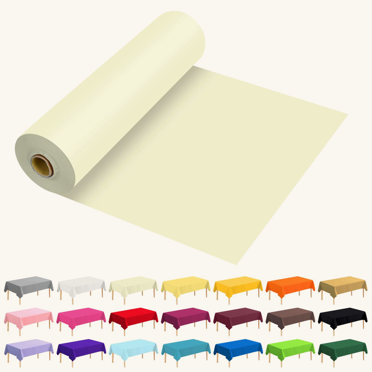 54" × 100 Feet Roll disposable plastic tablecloth