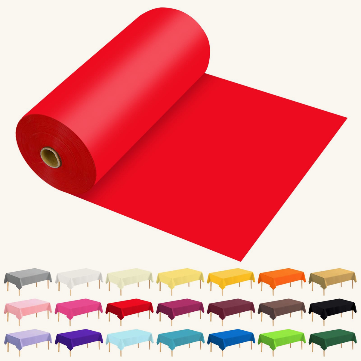 54" × 300 Feet Roll disposable plastic tablecloth
