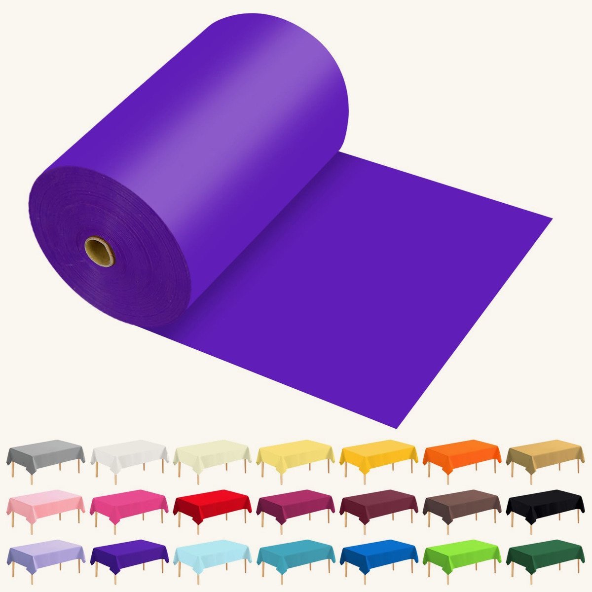 54" × 600 Feet Roll disposable plastic tablecloth